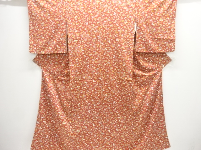 破れ色紙模様小紋着物